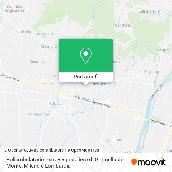 Mappa Poliambulatorio Extra-Ospedaliero di Grumello del Monte