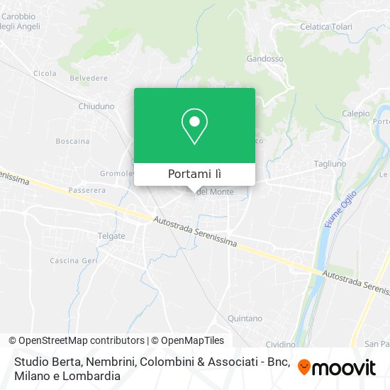 Mappa Studio Berta, Nembrini, Colombini & Associati - Bnc