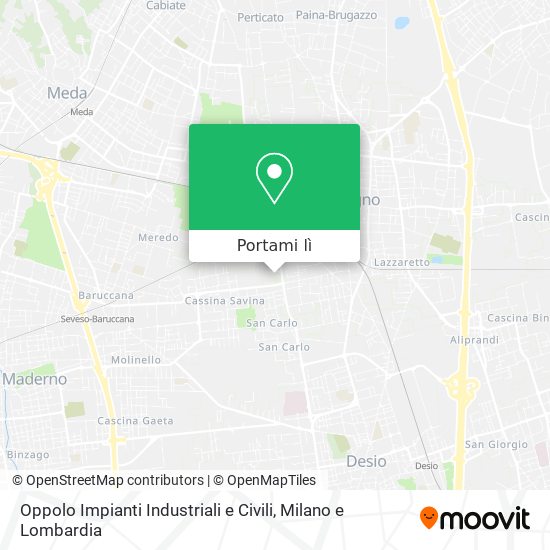 Mappa Oppolo Impianti Industriali e Civili