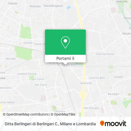 Mappa Ditta Berlingeri di Berlingeri C.