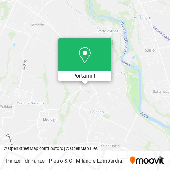 Mappa Panzeri di Panzeri Pietro & C.