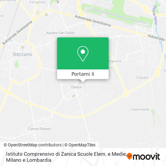 Mappa Istituto Comprensivo di Zanica Scuole Elem. e Medie