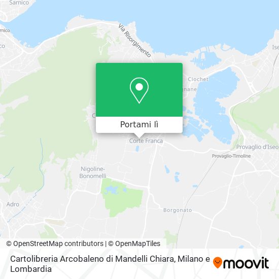 Mappa Cartolibreria Arcobaleno di Mandelli Chiara