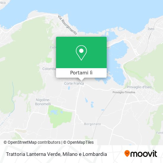 Mappa Trattoria Lanterna Verde