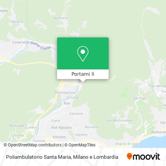 Mappa Poliambulatorio Santa Maria