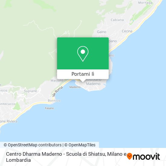Mappa Centro Dharma Maderno - Scuola di Shiatsu