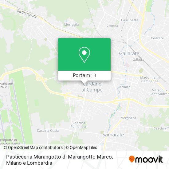 Mappa Pasticceria Marangotto di Marangotto Marco