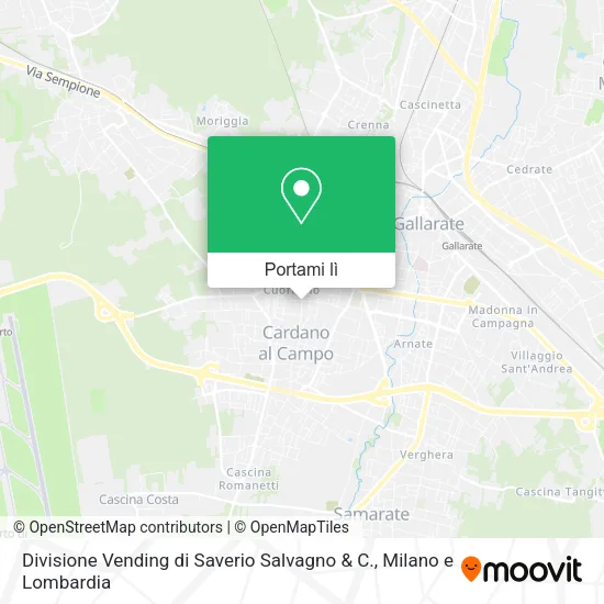Mappa Divisione Vending di Saverio Salvagno & C.