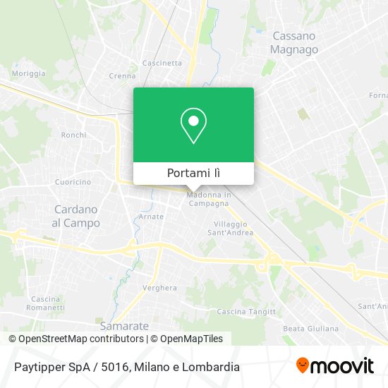 Mappa Paytipper SpA / 5016