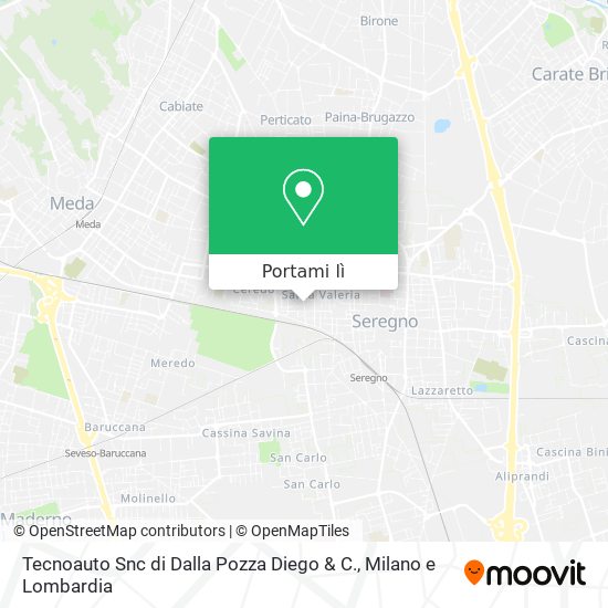 Mappa Tecnoauto Snc di Dalla Pozza Diego & C.