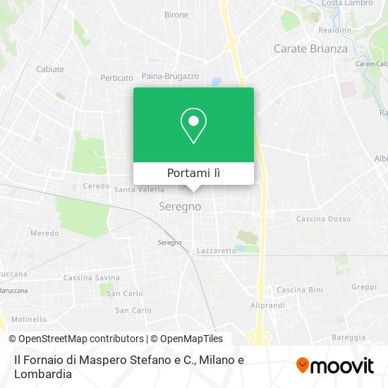 Mappa Il Fornaio di Maspero Stefano e C.