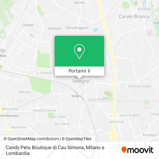 Mappa Candy Pets Boutique di Cau Simona