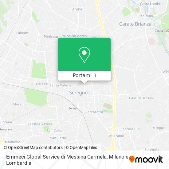 Mappa Emmeci Global Service di Messina Carmela