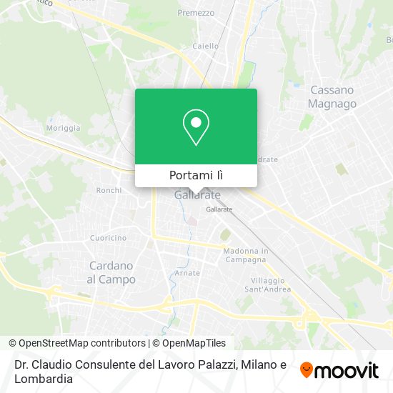 Mappa Dr. Claudio Consulente del Lavoro Palazzi