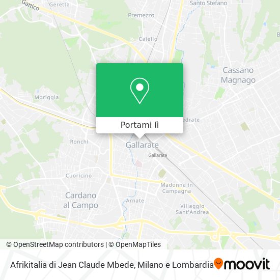 Mappa Afrikitalia di Jean Claude Mbede