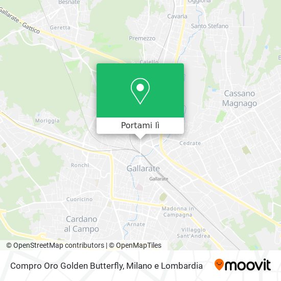 Mappa Compro Oro Golden Butterfly