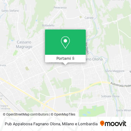 Mappa Pub Appaloosa Fagnano Olona