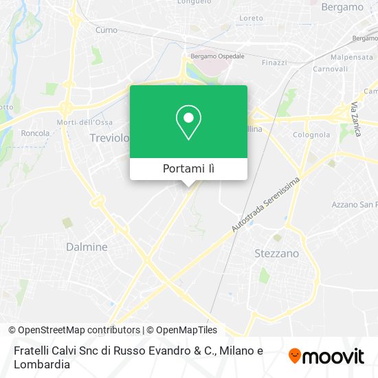 Mappa Fratelli Calvi Snc di Russo Evandro & C.