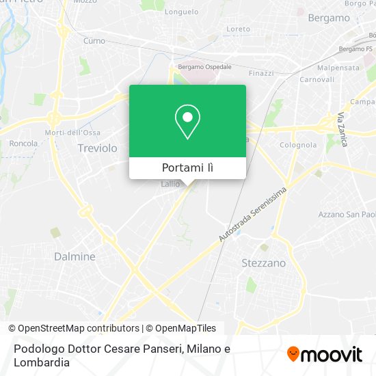 Mappa Podologo Dottor Cesare Panseri