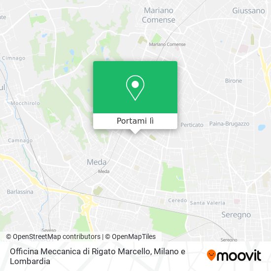 Mappa Officina Meccanica di Rigato Marcello