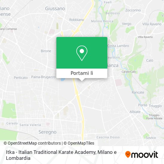 Mappa Itka - Italian Traditional Karate Academy