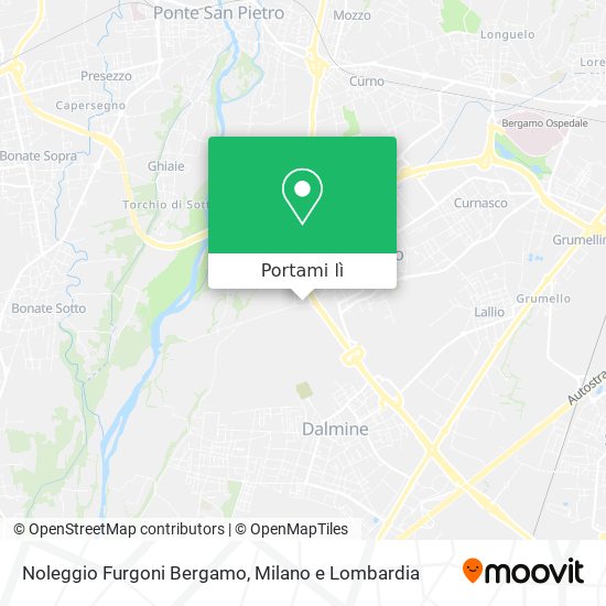 Mappa Noleggio Furgoni Bergamo
