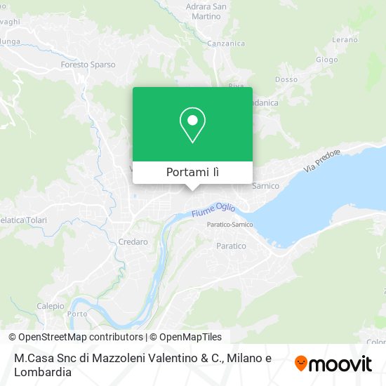 Mappa M.Casa Snc di Mazzoleni Valentino & C.