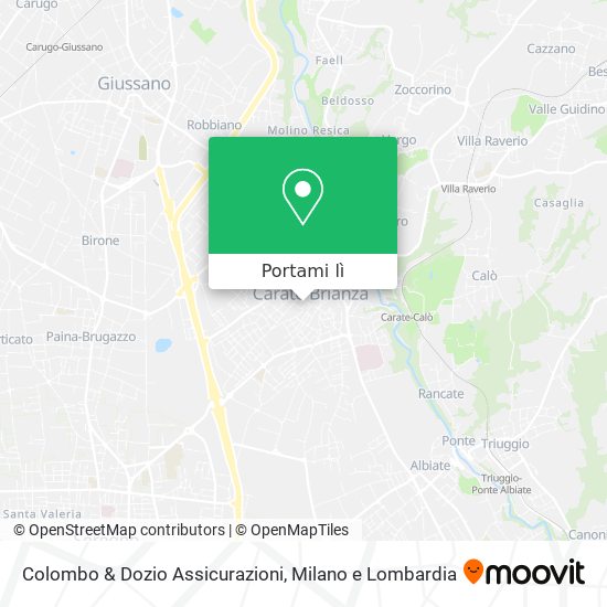Mappa Colombo & Dozio Assicurazioni