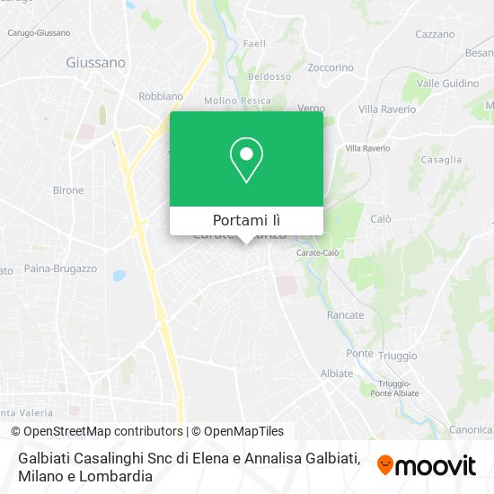 Mappa Galbiati Casalinghi Snc di Elena e Annalisa Galbiati