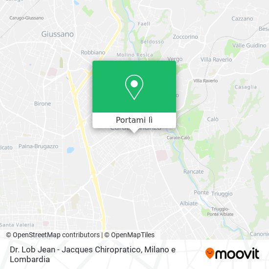 Mappa Dr. Lob Jean - Jacques Chiropratico
