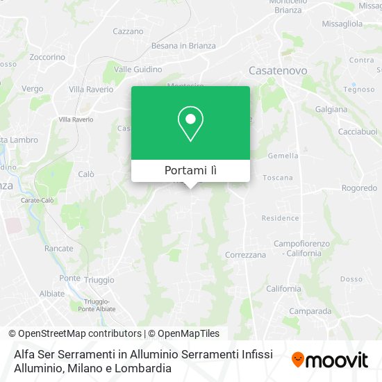 Mappa Alfa Ser Serramenti in Alluminio Serramenti Infissi Alluminio