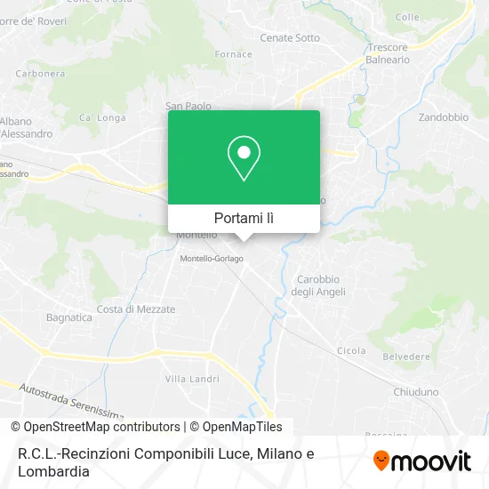 Mappa R.C.L.-Recinzioni Componibili Luce