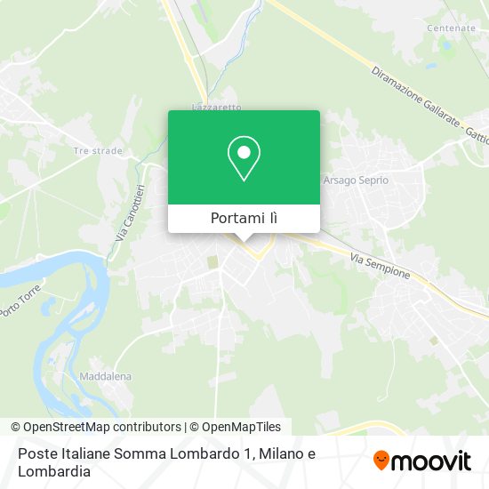 Mappa Poste Italiane Somma Lombardo 1
