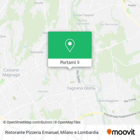Mappa Ristorante Pizzeria Emanuel