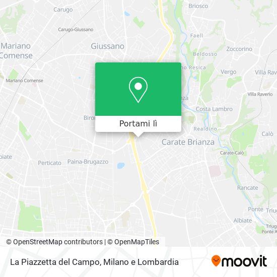 Mappa La Piazzetta del Campo