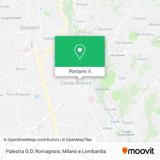 Mappa Palestra G.D. Romagnosi