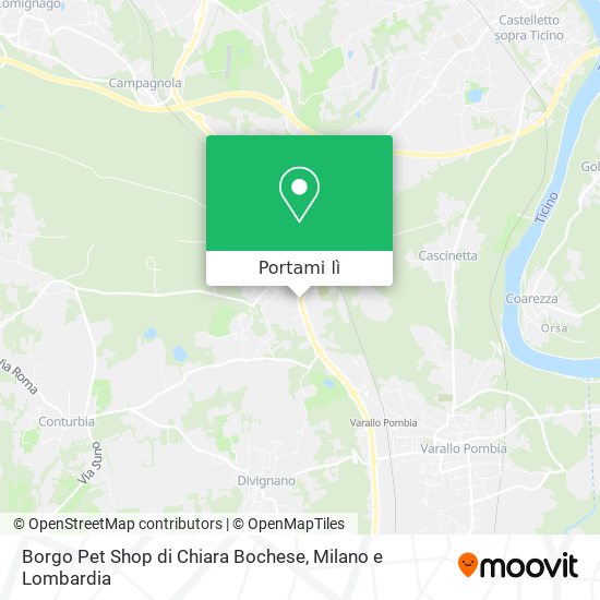Mappa Borgo Pet Shop di Chiara Bochese