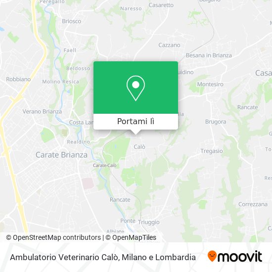 Mappa Ambulatorio Veterinario Calò