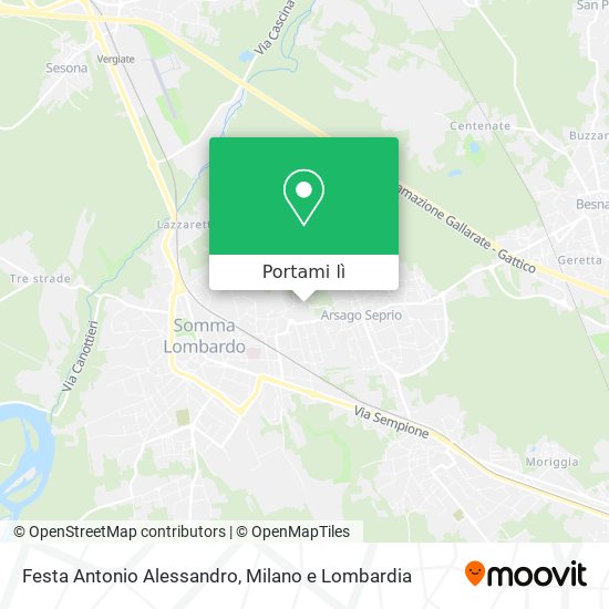 Mappa Festa Antonio Alessandro