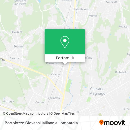 Mappa Bortolozzo Giovanni