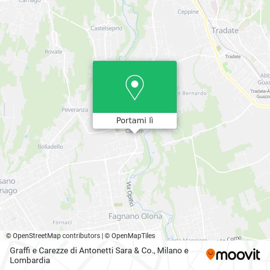 Mappa Graffi e Carezze di Antonetti Sara & Co.