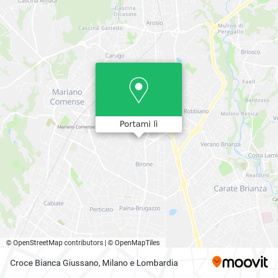 Mappa Croce Bianca Giussano