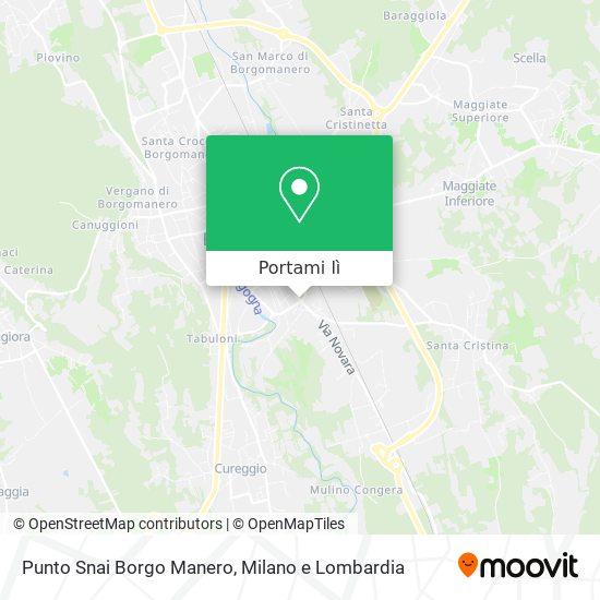 Mappa Punto Snai Borgo Manero