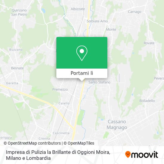 Mappa Impresa di Pulizia la Brillante di Oggioni Moira