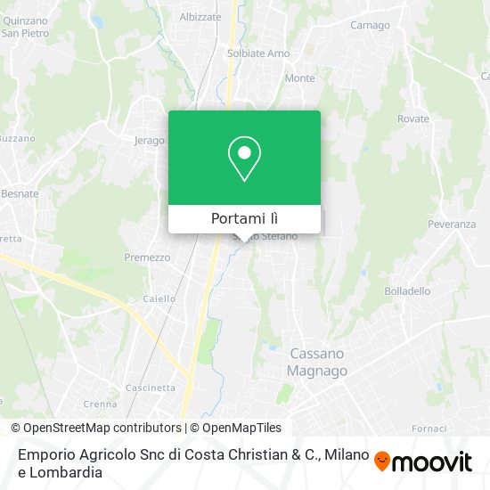 Mappa Emporio Agricolo Snc di Costa Christian & C.