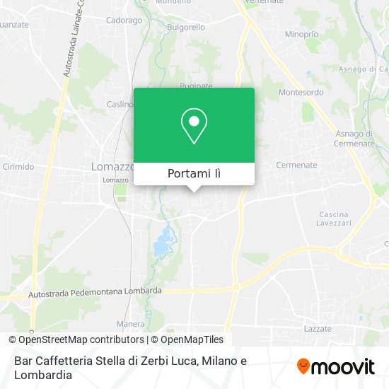 Mappa Bar Caffetteria Stella di Zerbi Luca