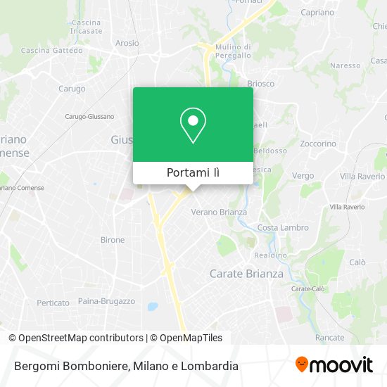 Mappa Bergomi Bomboniere