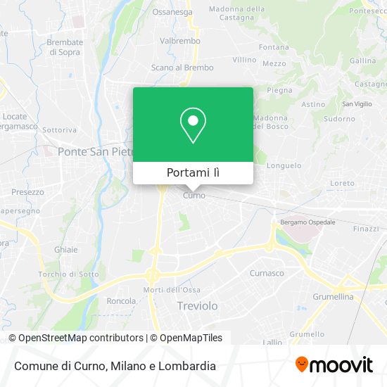 Mappa Comune di Curno