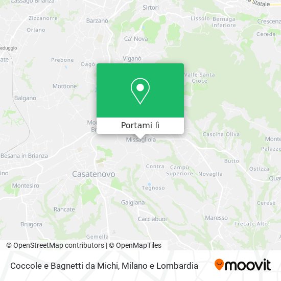 Mappa Coccole e Bagnetti da Michi