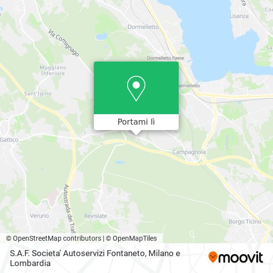 Mappa S.A.F. Societa' Autoservizi Fontaneto